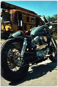 Poszterek 80x120 Klasszikus motorkerékpár Motor