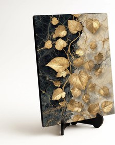 DUBLEZ | Stílusos kép - Arany szőlőlevelek