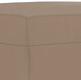 4 részes cappuccino műbőr ülőgarnitúra párnákkal
