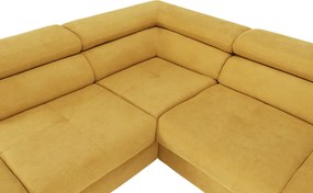 Sarokülőgarnitúra, mustár, balos, FABIA