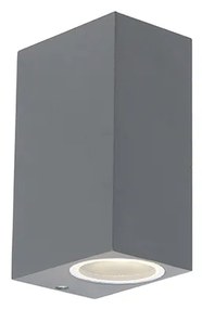 4 db-os falilámpa szett sötétszürke 2-lámpás IP44 - Baleno