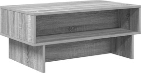 vidaXL Dohányzóasztal Szürke Sonoma 80 x 46 x 35 cm Faanyag