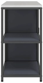 Konyhai Tároló Készlet 2 pcs Antracitszürke 150 x 50 x 92 cm