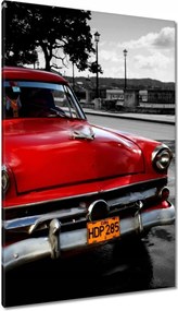 Vászonkép 80x120 Kuba piros autó
