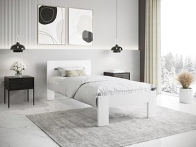 Egyszemélyes ágy 90 cm Matilly (fehér). 1092483