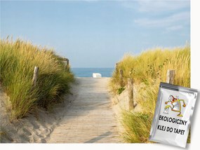 Fotótapéta Flizelina Tájkép Tengerpart Fa burkolat 150x105 ragasztó