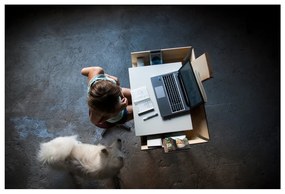 My Writing Desk fehér íróasztal 1 fiókkal - EMKO
