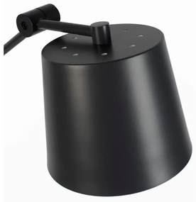 Fekete állólámpa fém búrával (magasság 135 cm) Hajo – White Label