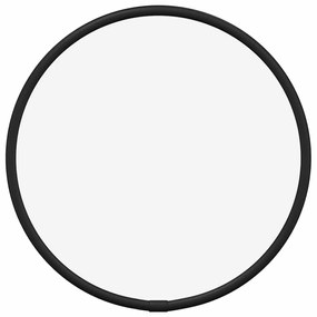 fekete falitükör Ø 20 cm Kerek