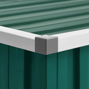 zöld horganyzott acél kerti fészer 195 x 198 x 159 cm