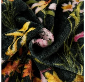 Mikroplüss pléd MYSTIC GARDEN, sötétzöld Méret: 200 x 220 cm