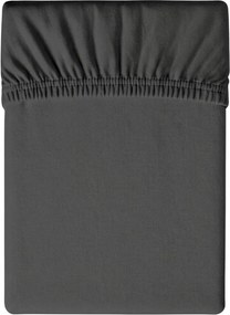 Jersey sötétszürke lepedő 90x200 cm