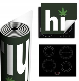 Tűzhelyvédő Szőnyeg Több Helyet Biztosít 60x52 Zöld kender