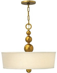 Hinkley - Csillár láncon ZELDA 3xE27/60W/230V sárgaréz