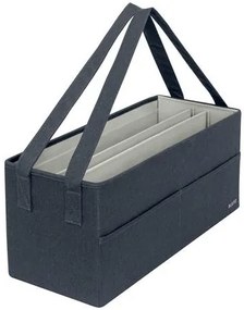 Hordozótáska, 3 rekeszes, LEITZ Fabric Hot Desking, sötétszürke (E64440089)