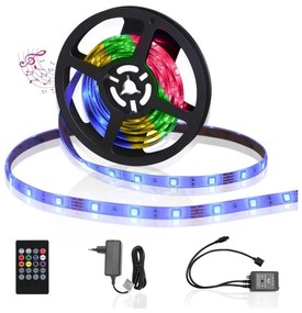 Aigostar - 3m LED RGB kültéri dimmelhető szalag 24W 12V IP65 + távirányító