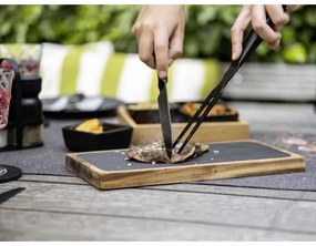 WENKO 55103100 - Vágódeszka BLACK OUTDOOR KITCHEN 30x15 cm barna/szürke