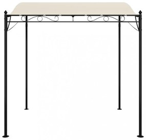 krémszínű szövet és acél pavilon 2 x 2,3 m 180 g/m²