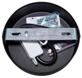 Duolla - Felületre szerelhető csillár DUO 1xE27/15W/230V átm. 40 cm fekete/arany