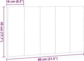 világosszürke szövet fejtámla párna Hanko 80 cm