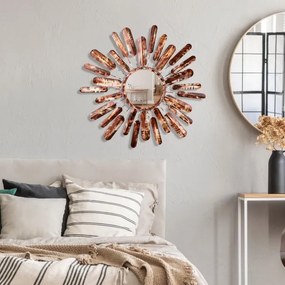 Fali tükör NAP átm. 75 cm barna