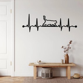 Fém fali dekoráció, 45×15 cm – TR742PRX1418
