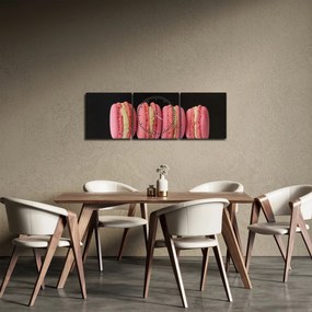 Macaroons képe (órával) (90x30 cm)