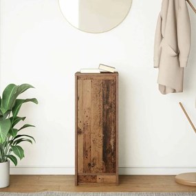 antik fa színű szerelt fa tálalószekrény 29,5x34x76 cm