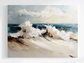 Poszter Tengerész Tájkép Víz Hullámok Vihar 80x60