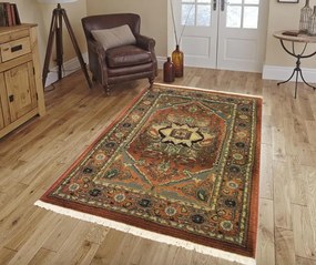 Kena Vastag Klasszikus Egyiptomi Szőnyeg terra-vörös