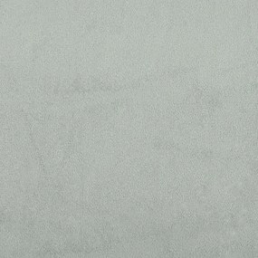 világosszürke bársony pihenőfotel zsámolynal