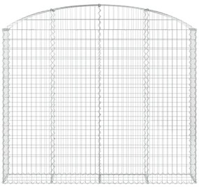 íves horganyzott vas gabion kosár 200x30x160/180 cm