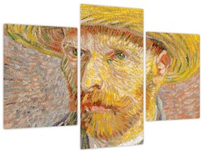 Kép - Vincent van Gogh, Self-Portrait with a Straw Hat (The Potato Peeler), reprodukciók (90x60 cm)