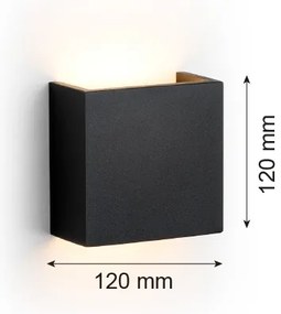 Argon 8359 - LED fali lámpa GENT LED/3,6W/230V 3000K fekete