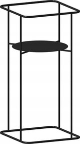 Álló fém virágágyás Boglárka robusztus magas állvány nagy növény számára