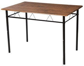 Fémvázas étkezőasztal 4 székkel