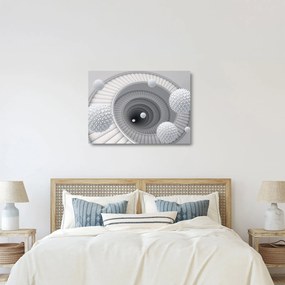 A 3D absztrakció képe (üvegen) (70x50 cm)