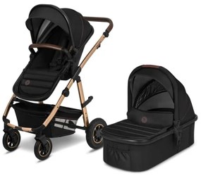 Lionelo - AMBER 2 az 1-ben kombinált babakocsi Black Onyx