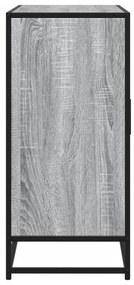 szürke sonoma színű szerelt fa tálalószekrény 92 x 35 x 76 cm