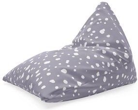 Triangl babzsák fehér pöttyök lilán, lila