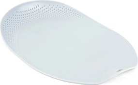 Műanyag Konyhai Vágódeszka Csepegtető Fogantyúval Szürke 38x25cm