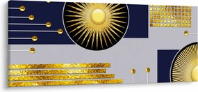 Kép - arany körök (120x50 cm)