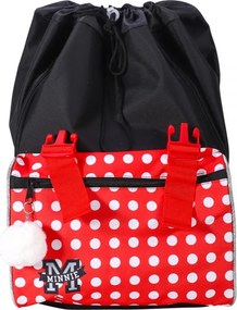 Disney Minnie Grey iskolatáska, táska Pomponnal, 42 cm