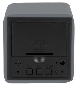 Karlsson 5982GY dizájner LED-es óra ébresztővel, szürke, 7 cm