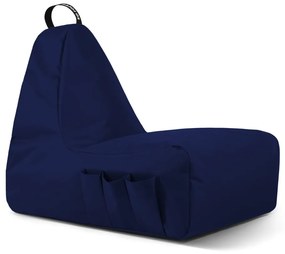 Sötétkék babzsákfotel Chill Gamer L – So Soft?