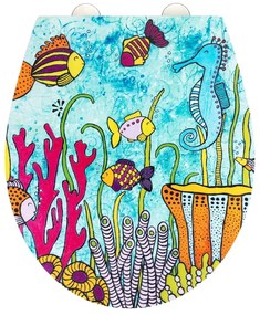 WC-ülőke automatikus záródással 37 x 44,5 cm Rollin'Art Ocean Life – Wenko