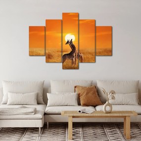 Kép - Zsiráfok a Serengeti Nemzeti Parkban (150x105 cm)