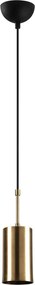Kem függőlámpa, arany-fekete