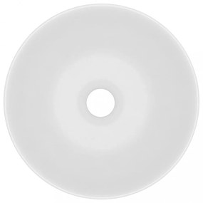 vidaXL kerek matt fehér kerámia mosdókagyló