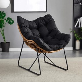 Pihenőfotel Fekete Színben. FIN
